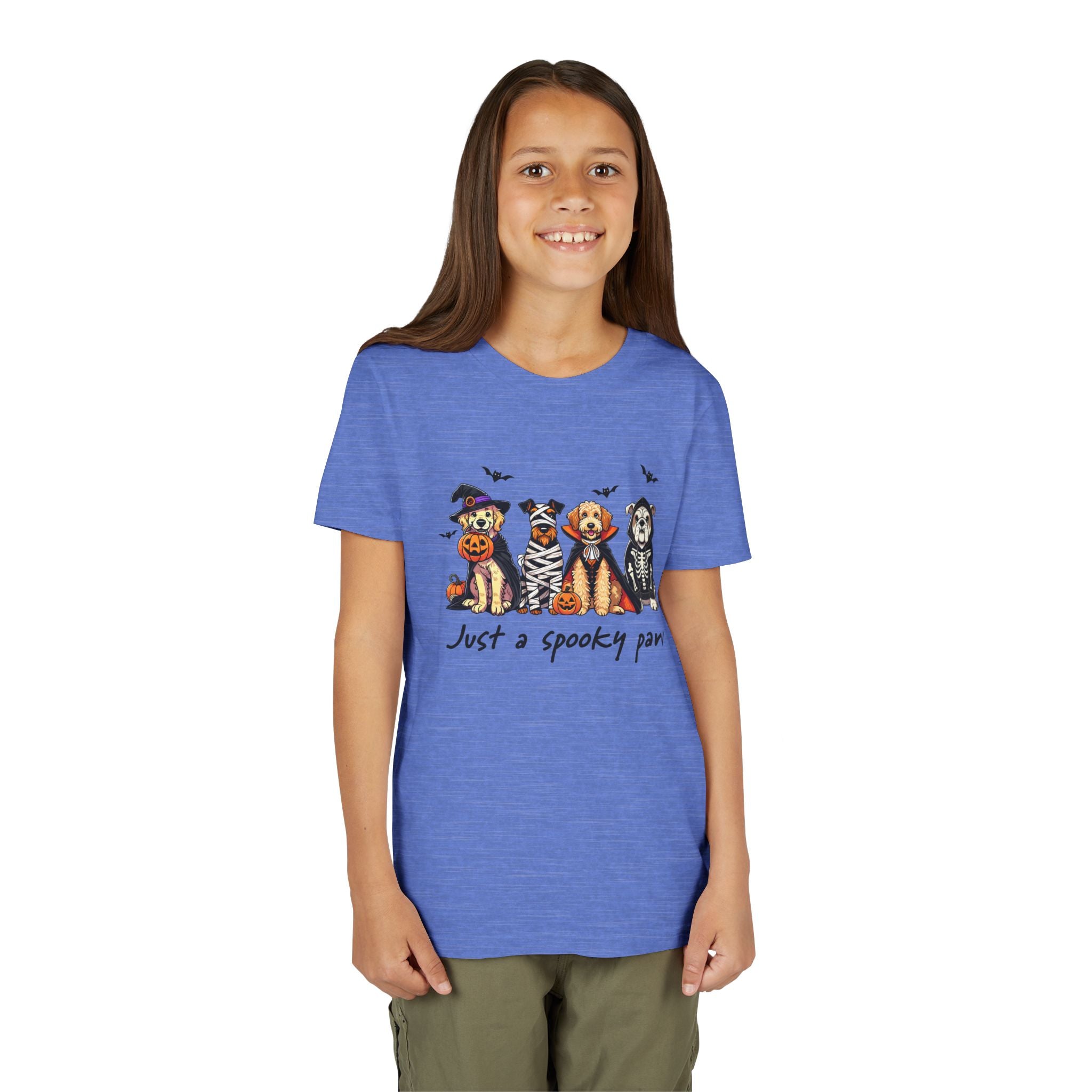 Spooky Paw Halloween Youth Tee