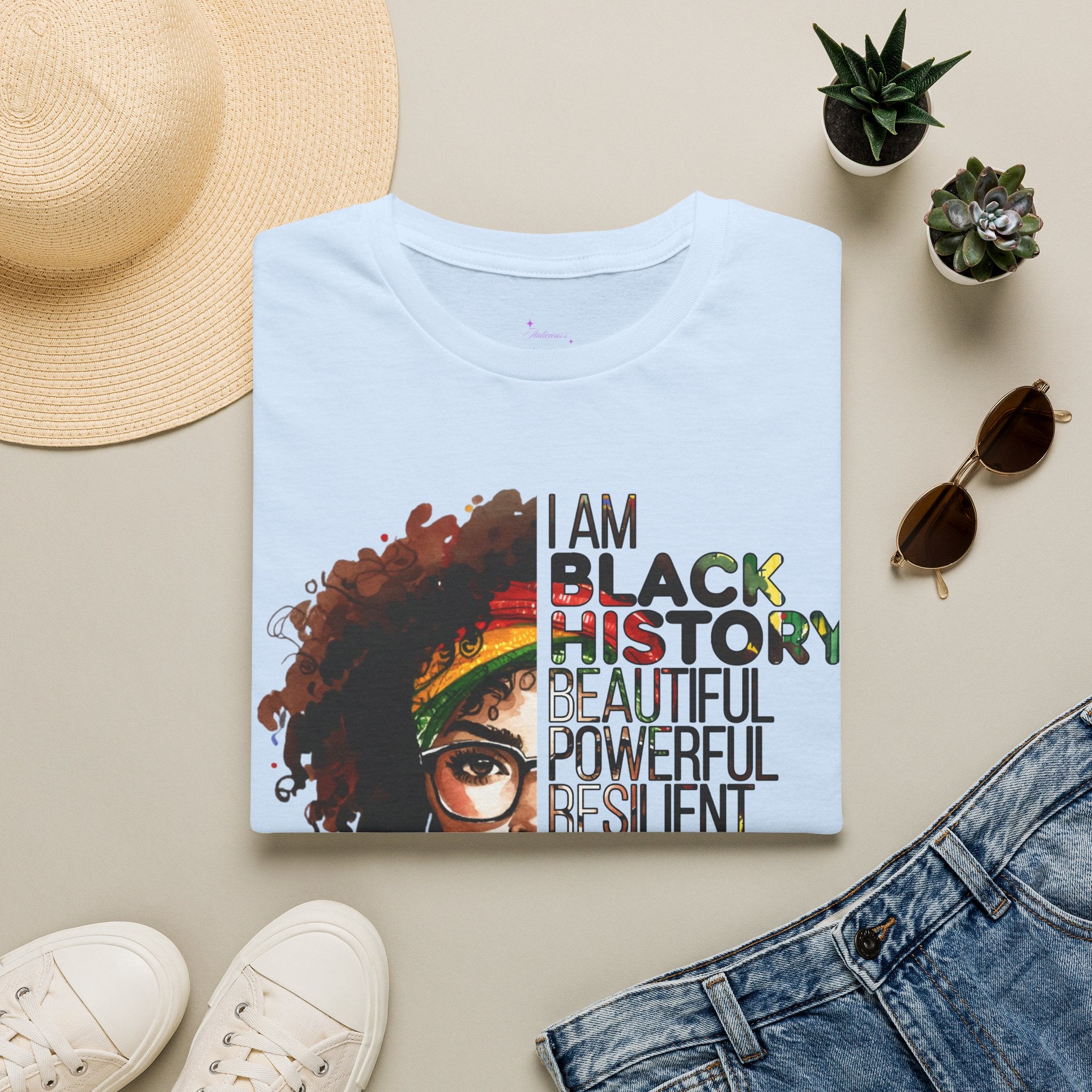 “I Am Black History: Beautiful, Powerful, Resilient” Tee